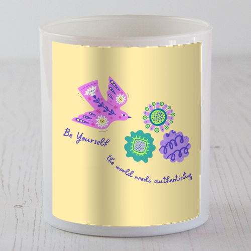 Be Authentic Like Nature - scented candle by Nida Designs