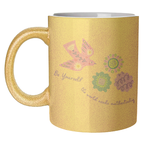 Be Authentic Like Nature - unique mug by Nida Designs