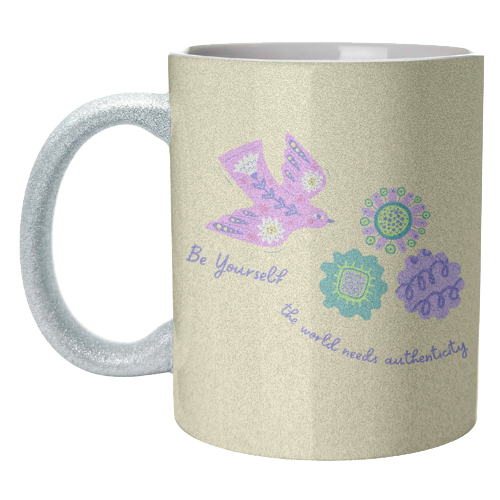Be Authentic Like Nature - unique mug by Nida Designs