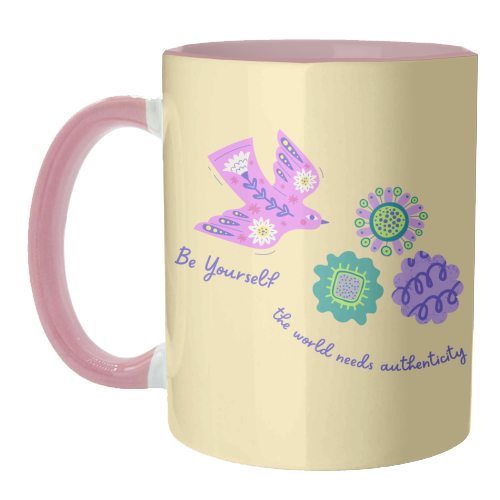 Be Authentic Like Nature - unique mug by Nida Designs