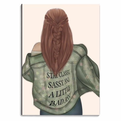 Be Classy, Sassy and A Little Bad Assy - personalised A4, A5, A6 notebook by Ellie Mackinnon