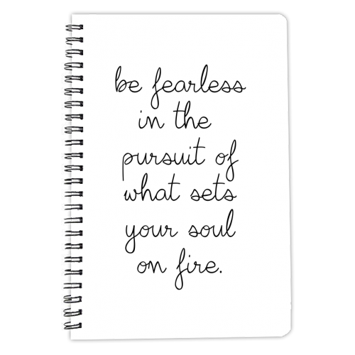 Be Fearless - personalised A4, A5, A6 notebook by Pink and Pip