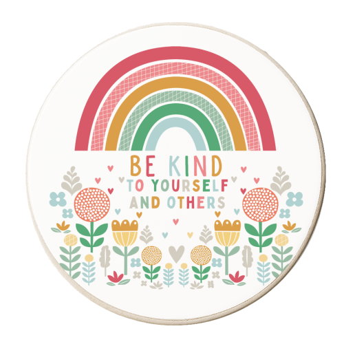 Be Kind - personalised beer coaster by sarah morley