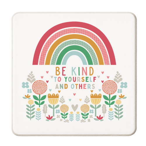 Be Kind - personalised beer coaster by sarah morley