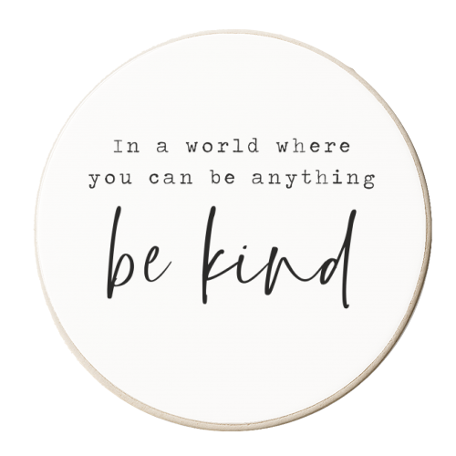 Be Kind - personalised beer coaster by The 13 Prints