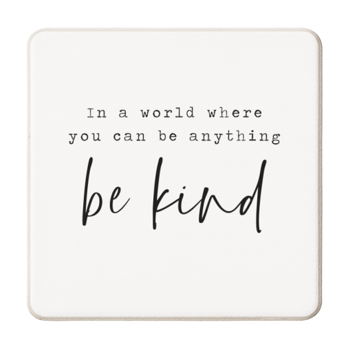 Be Kind - personalised beer coaster by The 13 Prints