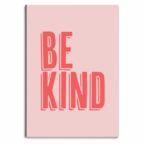 Be Kind Red and Pink Shadow - personalised A4, A5, A6 notebook by Toni Scott