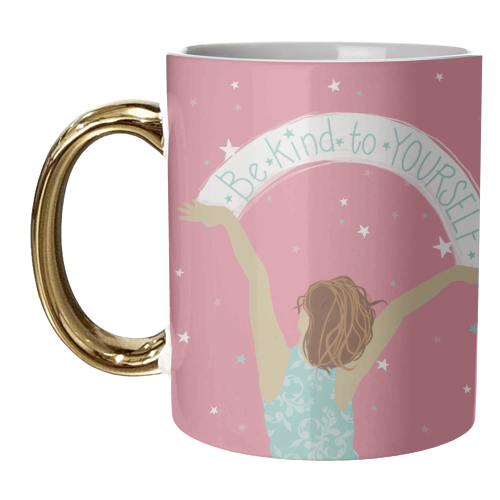 Be kind to yourself - unique mug by Giddy Kipper