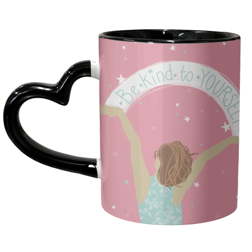 Be kind to yourself - unique mug by Giddy Kipper