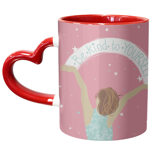 Be kind to yourself - unique mug by Giddy Kipper