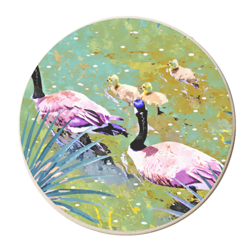 Be Like Ducks In A Pond - personalised beer coaster by Uma Prabhakar Gokhale