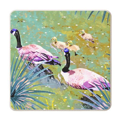 Be Like Ducks In A Pond - personalised beer coaster by Uma Prabhakar Gokhale