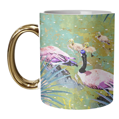 Be Like Ducks In A Pond - unique mug by Uma Prabhakar Gokhale
