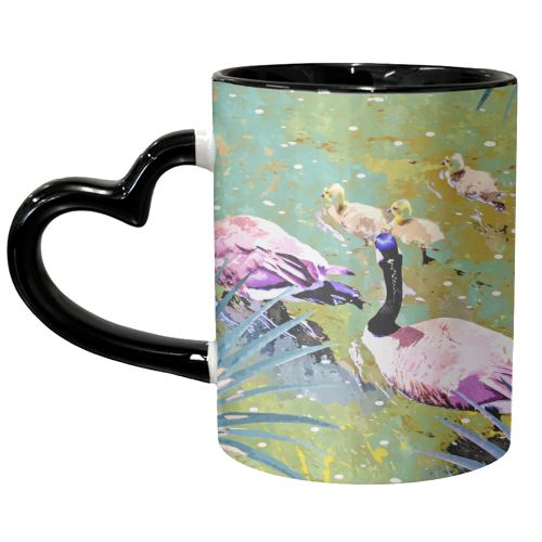 Be Like Ducks In A Pond - unique mug by Uma Prabhakar Gokhale