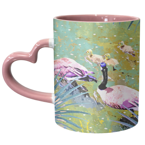 Be Like Ducks In A Pond - unique mug by Uma Prabhakar Gokhale