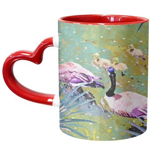 Be Like Ducks In A Pond - unique mug by Uma Prabhakar Gokhale