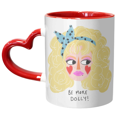 BE MORE DOLLY - unique mug by Nichola Cowdery