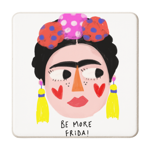 BE MORE FRIDA - personalised beer coaster by Nichola Cowdery
