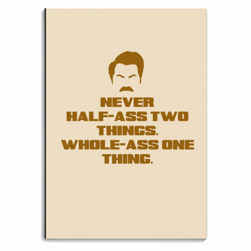 BE MORE RON - personalised A4, A5, A6 notebook by Wallace Elizabeth