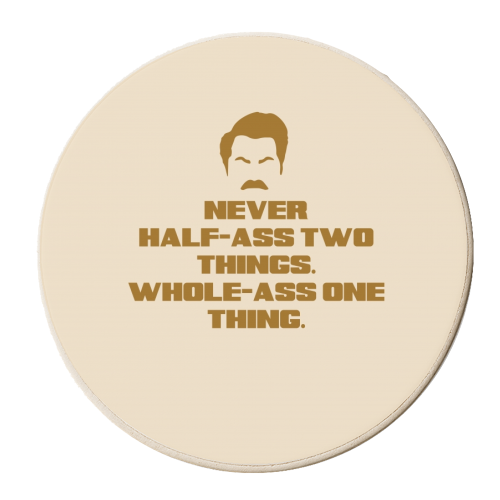 BE MORE RON - personalised beer coaster by Wallace Elizabeth