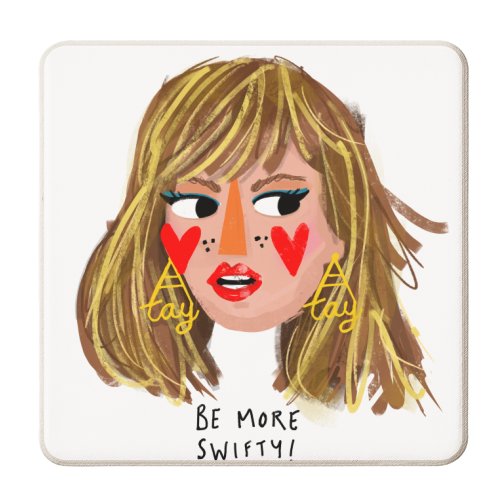 BE MORE SWIFTY - personalised beer coaster by Nichola Cowdery