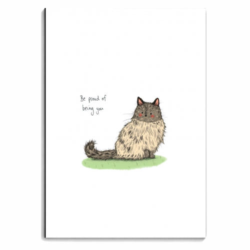 Be proud of being you - personalised A4, A5, A6 notebook by Ellie Bednall