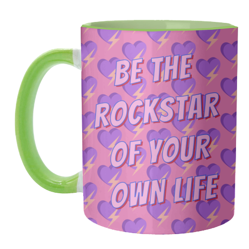 Be the Rockstar of Your Own Life - unique mug by Nida Designs