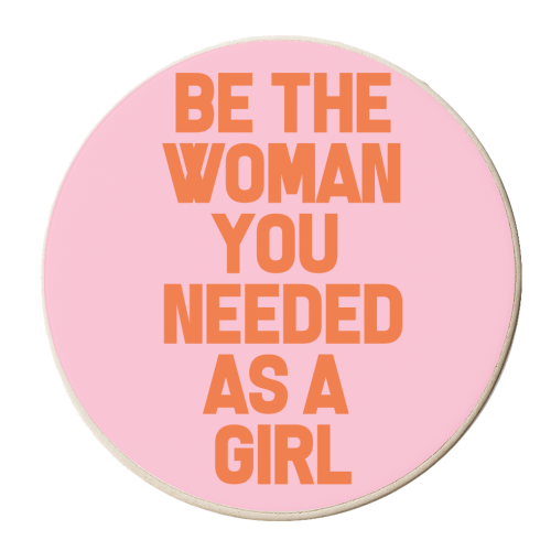 Be the Woman - personalised beer coaster by Pink and Pip