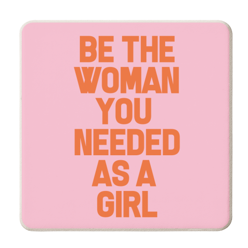 Be the Woman - personalised beer coaster by Pink and Pip