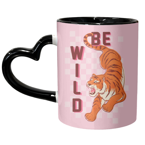 Be Wild Tiger - unique mug by Ania Wieclaw