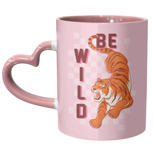 Be Wild Tiger - unique mug by Ania Wieclaw