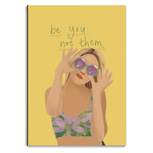 Be you not them - personalised A4, A5, A6 notebook by Giddy Kipper
