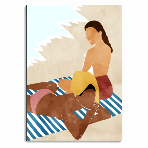 Beach Besties - personalised A4, A5, A6 notebook by Uma Prabhakar Gokhale