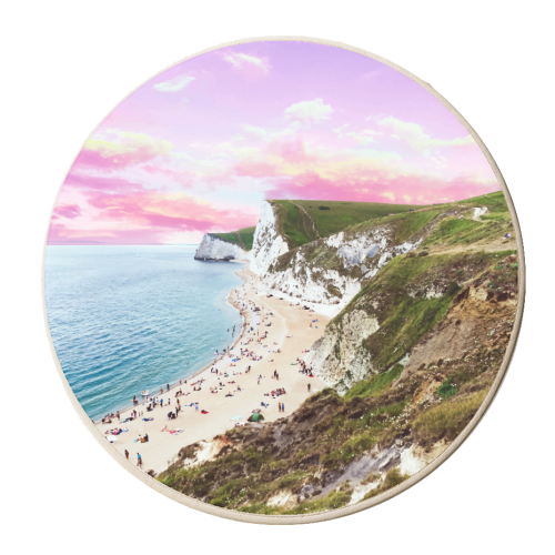 Beach Dream - personalised beer coaster by Uma Prabhakar Gokhale