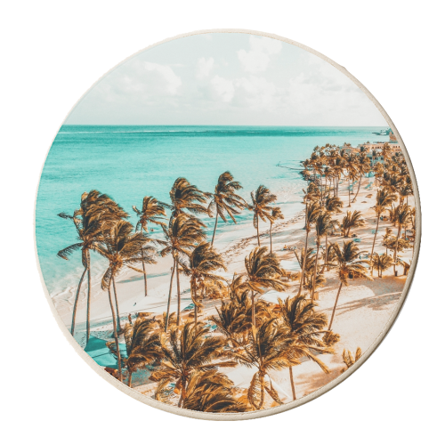 Beach Life - personalised beer coaster by Uma Prabhakar Gokhale