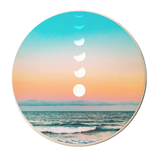 Beach Moon - personalised beer coaster by Uma Prabhakar Gokhale