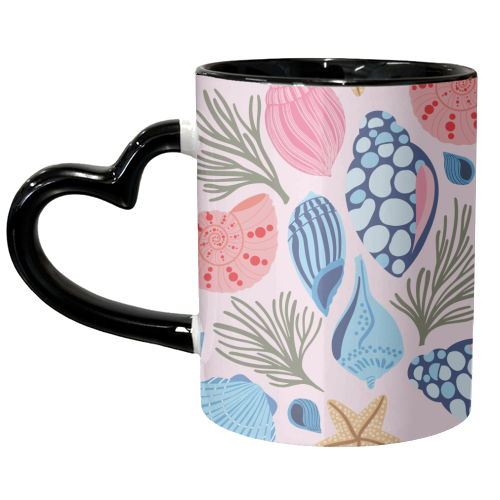 beach shells - unique mug by Mandy Kippax