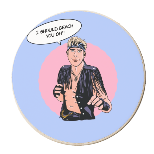 Beach you off - personalised beer coaster by Wallace Elizabeth