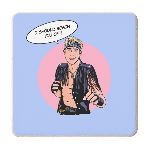 Beach you off - personalised beer coaster by Wallace Elizabeth