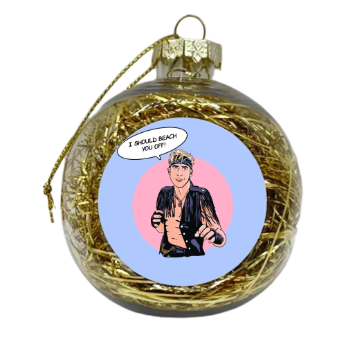 Beach you off - xmas bauble by Wallace Elizabeth