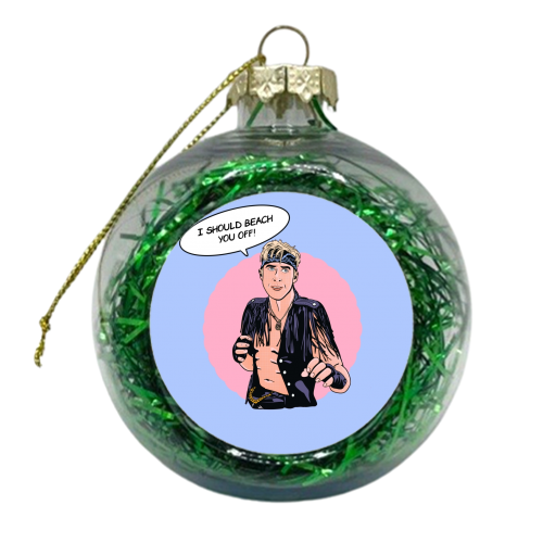 Beach you off - xmas bauble by Wallace Elizabeth