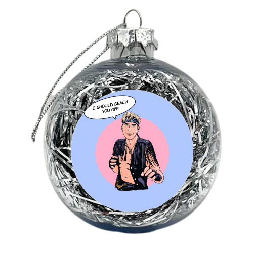 Beach you off - xmas bauble by Wallace Elizabeth