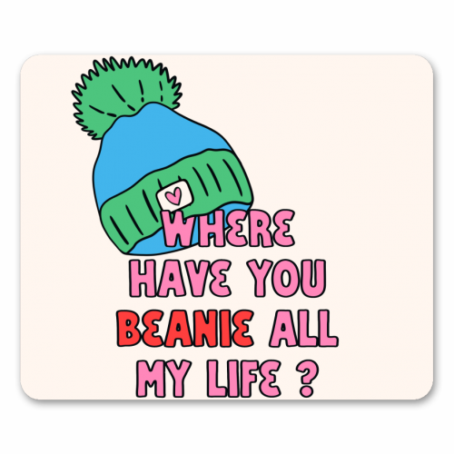 Beanie Love: Whimsical and cute design -  Love & Anniversary - mouse mat by Lisa Wardle