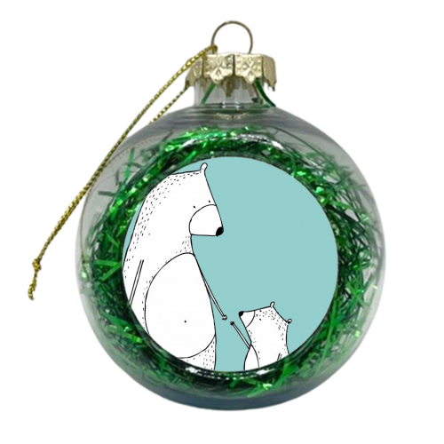 Bear Love - xmas bauble by Nichola Cowdery