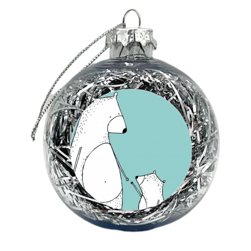 Bear Love - xmas bauble by Nichola Cowdery