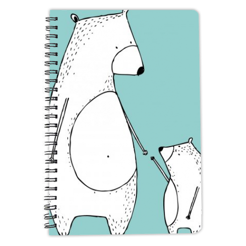 Bear Love - personalised A4, A5, A6 notebook by Nichola Cowdery