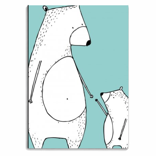 Bear Love - personalised A4, A5, A6 notebook by Nichola Cowdery