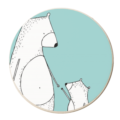 Bear Love - personalised beer coaster by Nichola Cowdery