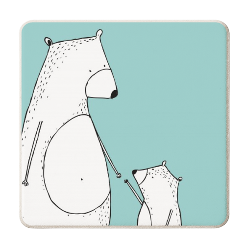 Bear Love - personalised beer coaster by Nichola Cowdery