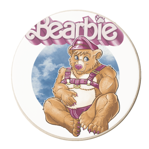 Bearbie - personalised beer coaster by ARTECCO
